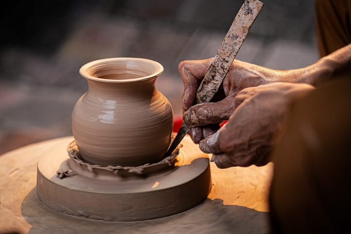 Learning patience at the potter's wheel